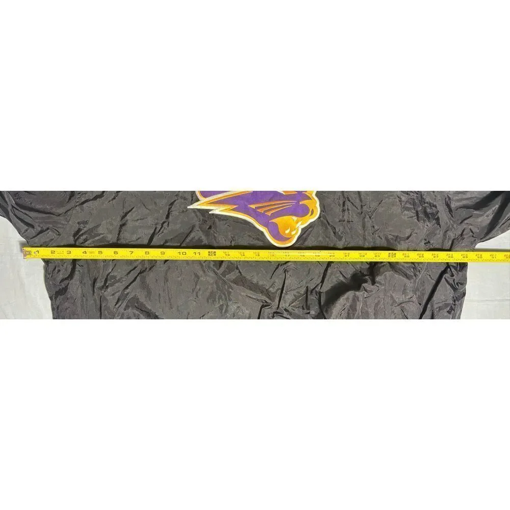 Champion UNI Panthers Pullover Windbreaker Jacket Mens XXL Purple Gold Vintage